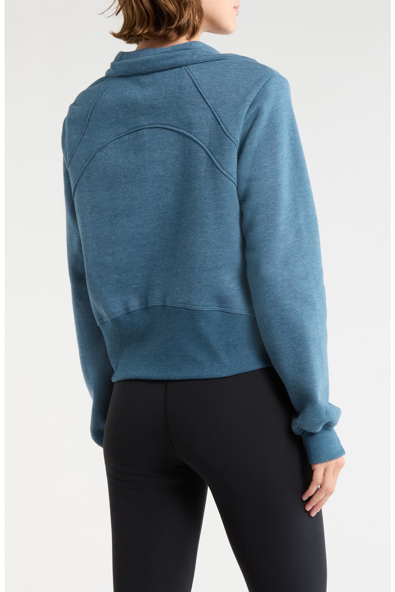 Onyx Half Zip Pullover, Alternate, color, HEATHER MIDNIGHT