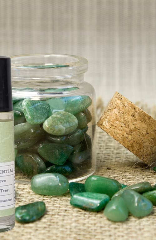 Lizush Essential Oils Roll-on With Crystals Set In Multi