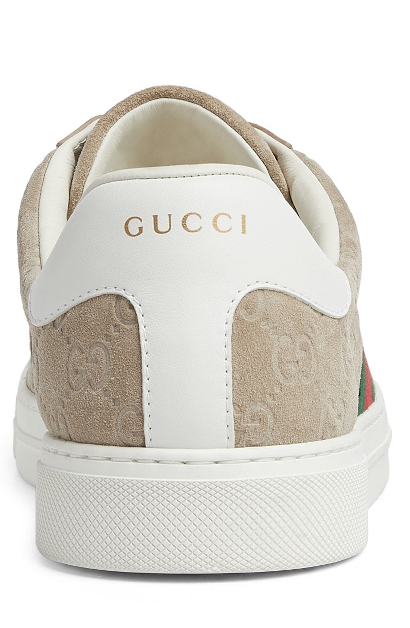 Gucci Ace Sneaker, Alternate, color, Oatmeal/ Oat/ Vrv