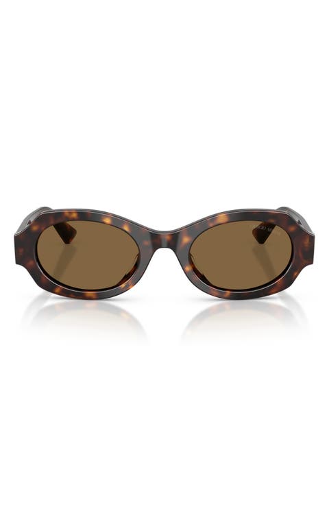49mm Irregular Oval Sunglasses