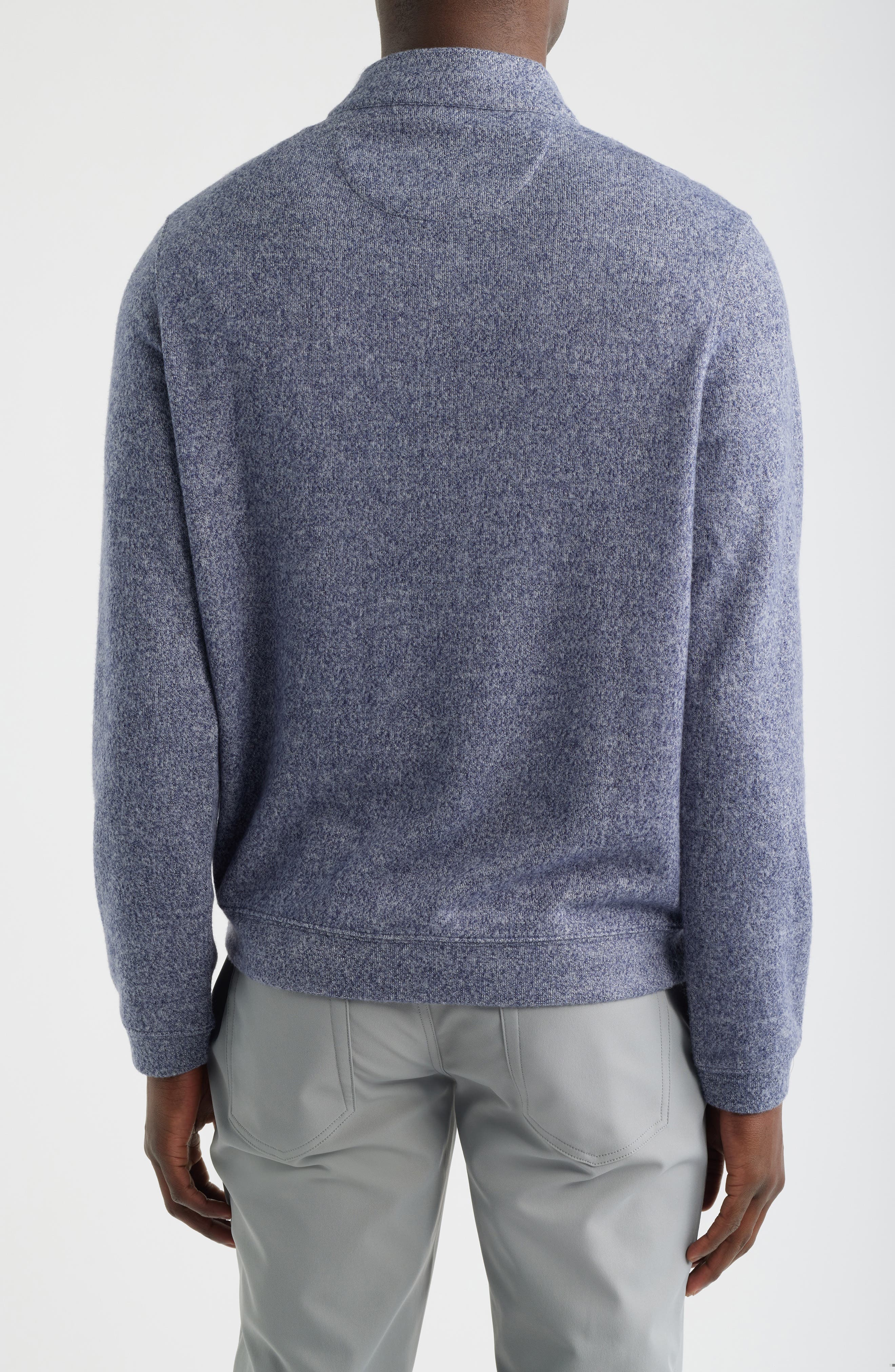 Marled Sweater Knit Quarter Zip Pullover - image 4
