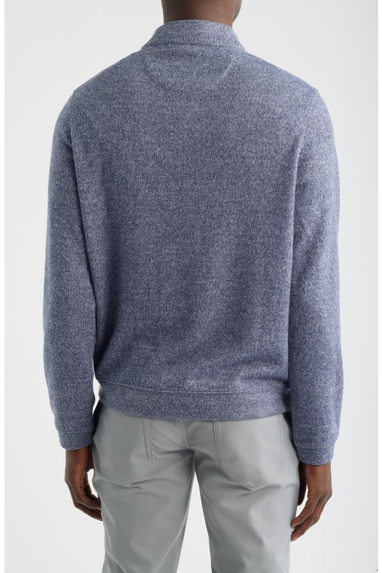 Marled Sweater Knit Quarter Zip Pullover, Alternate, color, INDIGO
