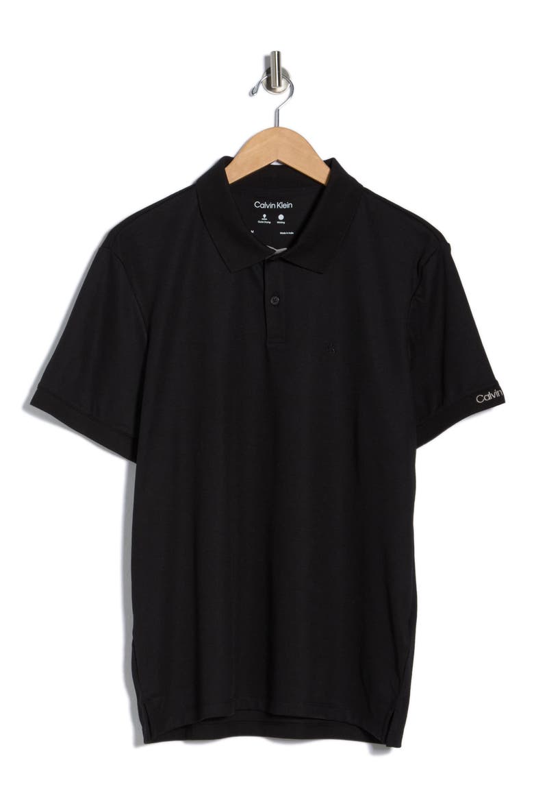 Classic Fit Embroidered Polo, Alternate, color, BLACK