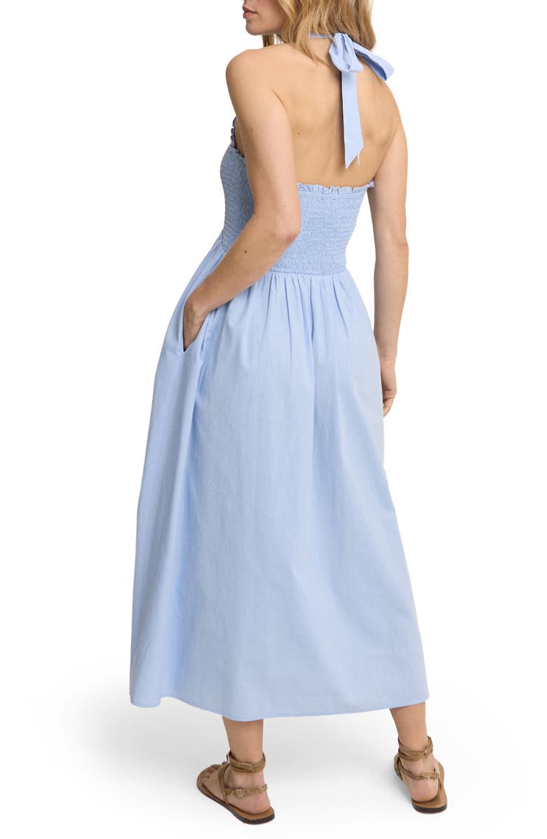 Nobody's Child Caterina Halter Midi Dress, Alternate, color, Blue