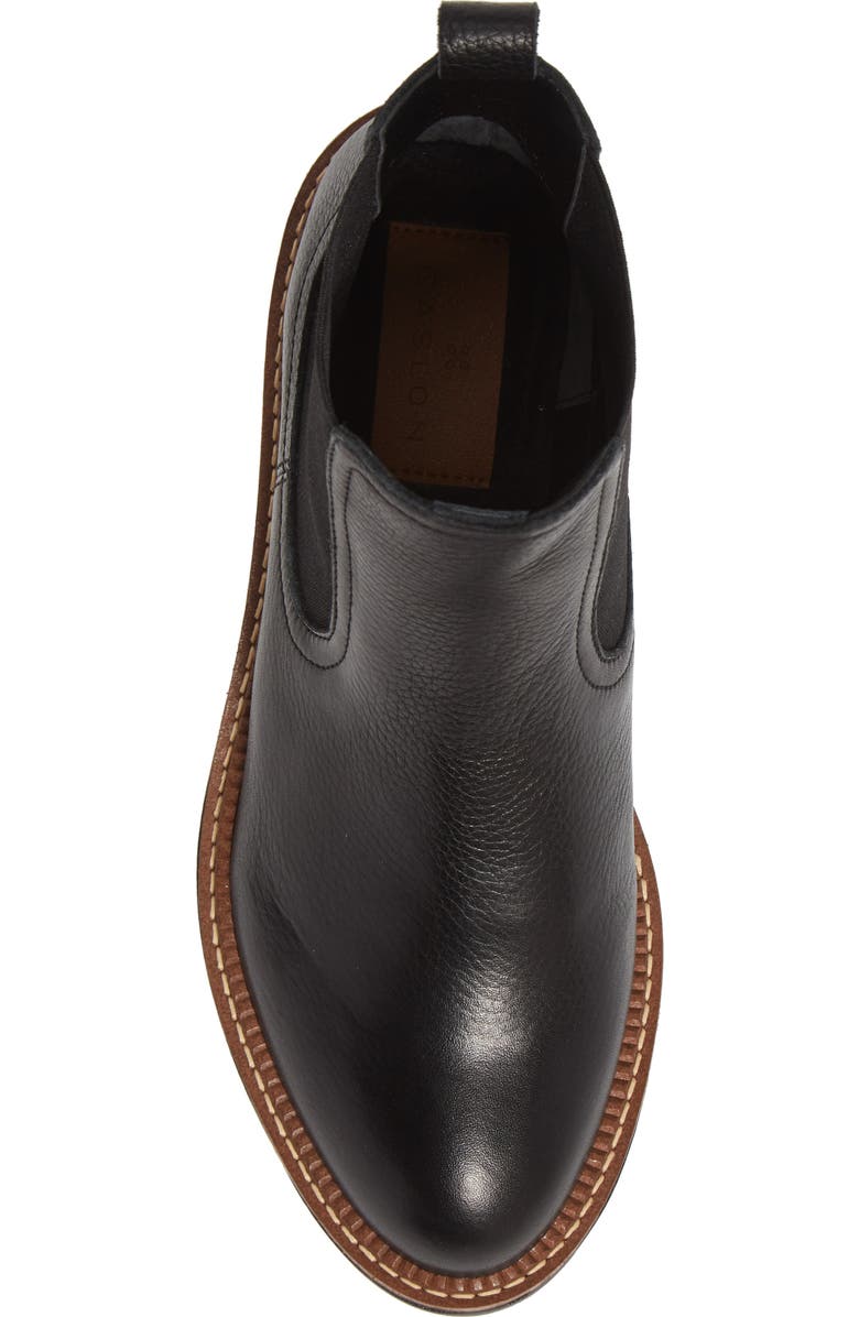 Caslon<sup>®</sup> Miller Water Resistant Lug Chelsea Boot, Alternate, color, Black