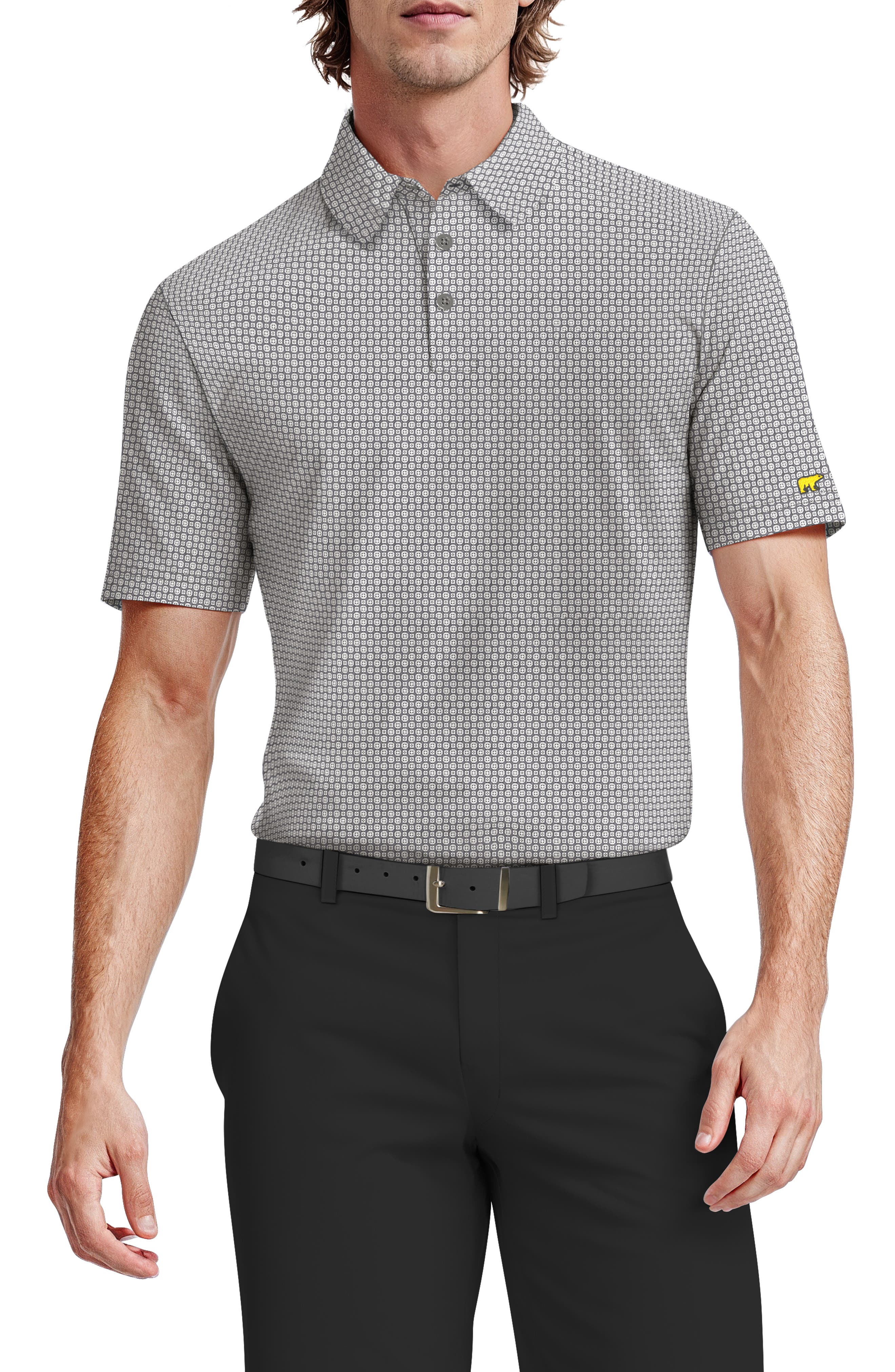 JACK NICKLAUS Geo Print Golf Polo