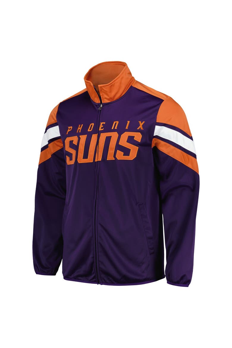 Men's G-III Sports by Carl Banks Purple Phoenix Suns Game Ball Full-Zip Track Jacket, Alternate, color, Purple