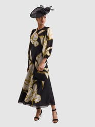 Phase Eight Eve 3/4 Sleeve Floral Maxi Dress