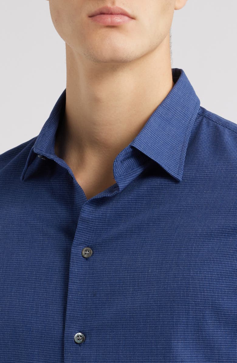 Emporio Armani Micropattern Button-Up Shirt, Alternate, color,