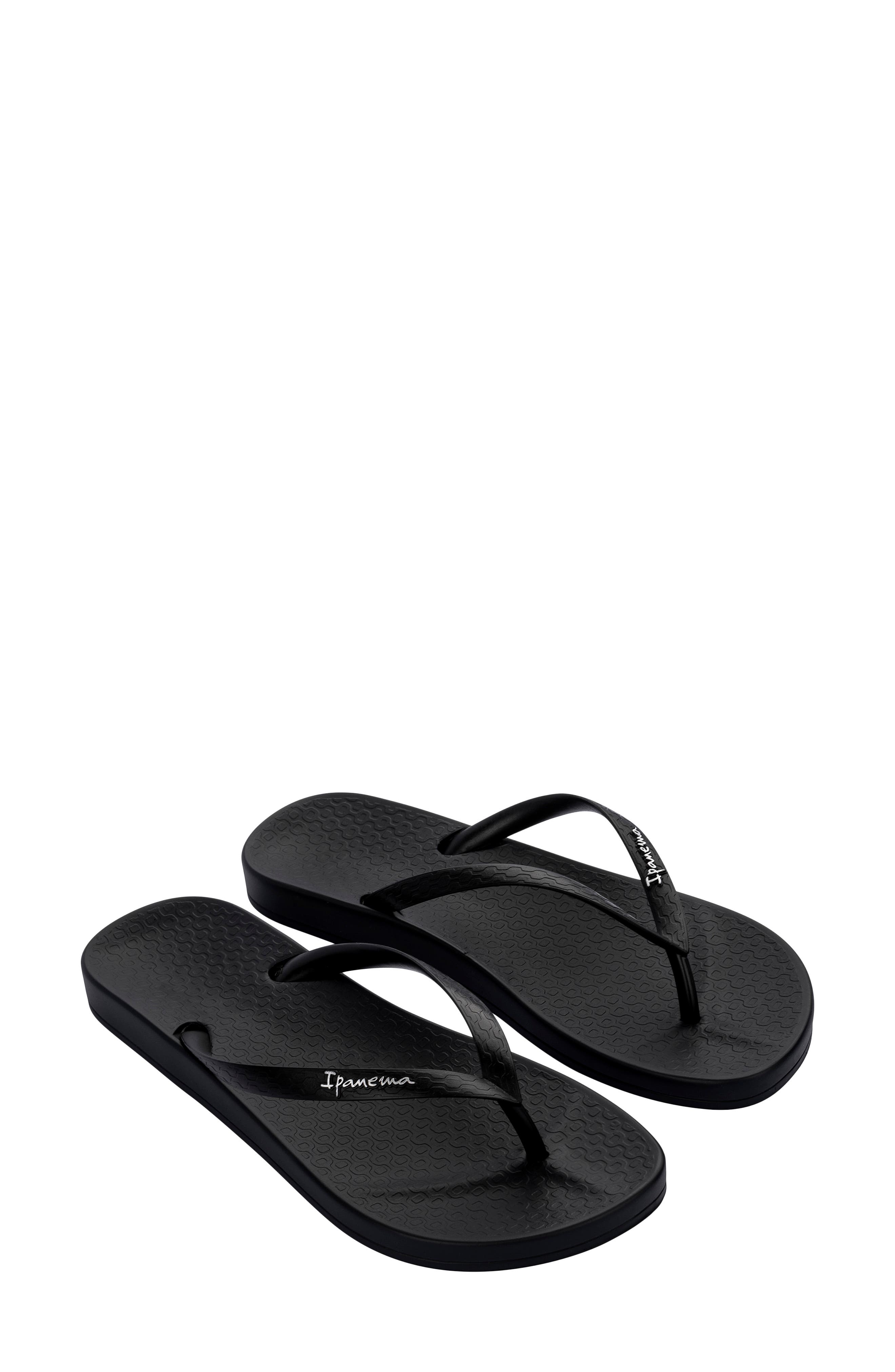 Ipanema Ana Colors Flip Flop, Alternate, color, Black/Black