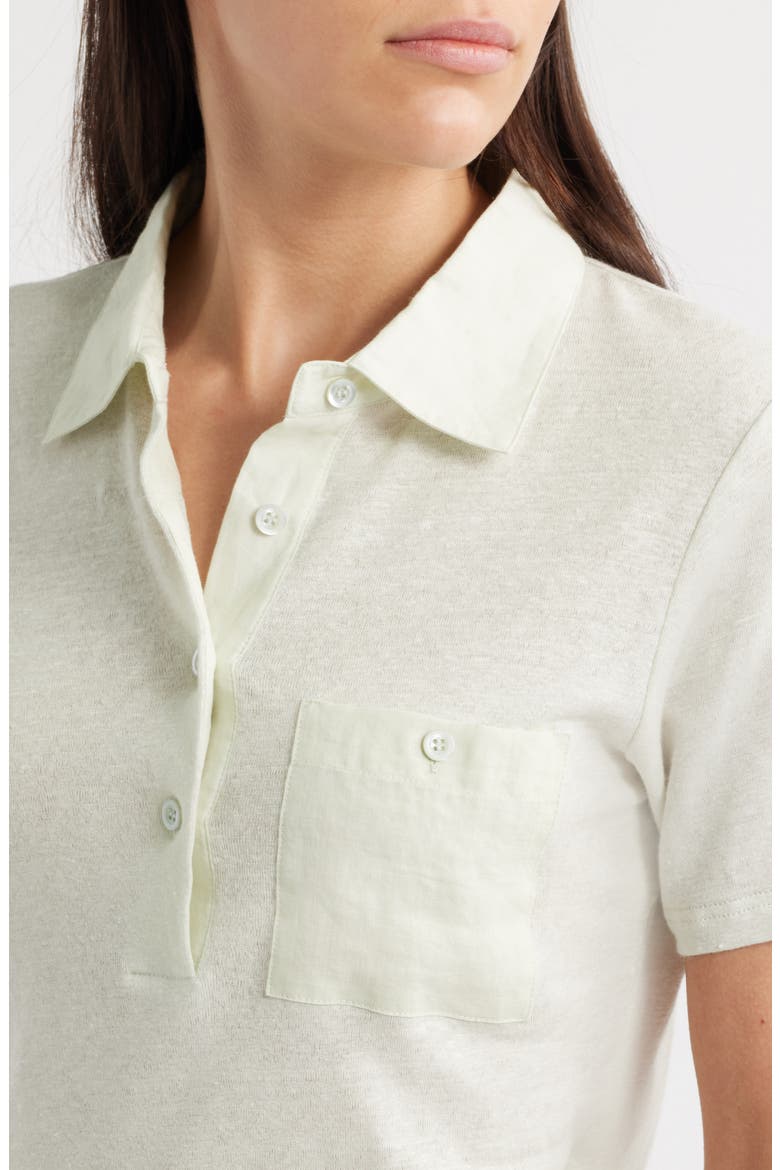 The Caddy Stretch Linen Polo, Alternate, color, SOFT MINT