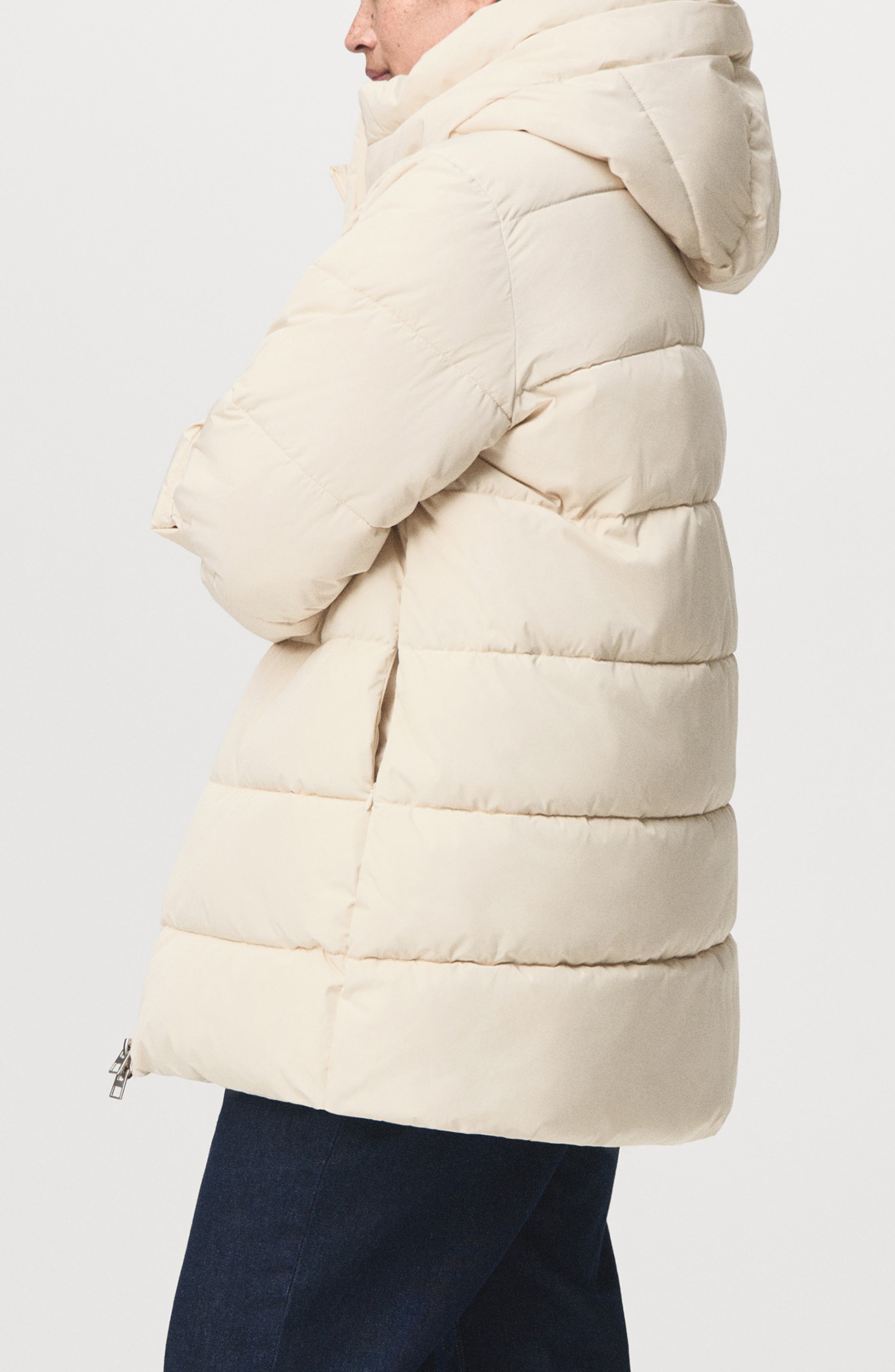 Water Repellent Hooded Puffer Coat - image 4