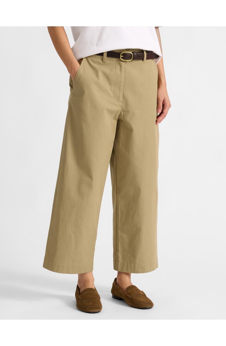 Albaray Cropped Barrel Trousers, Main, color, Stone