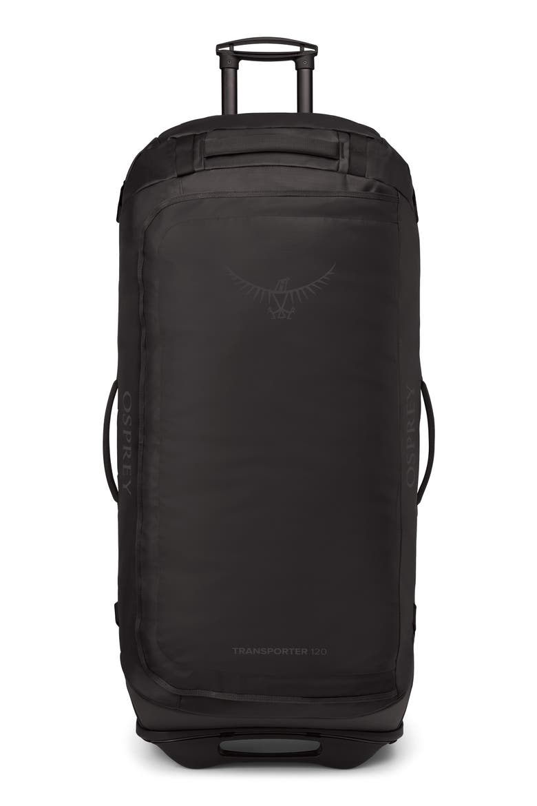 Transporter 120-Liter Duffle Wheeled Luggage, Main, color, RAVEN BLACK/BLACK
