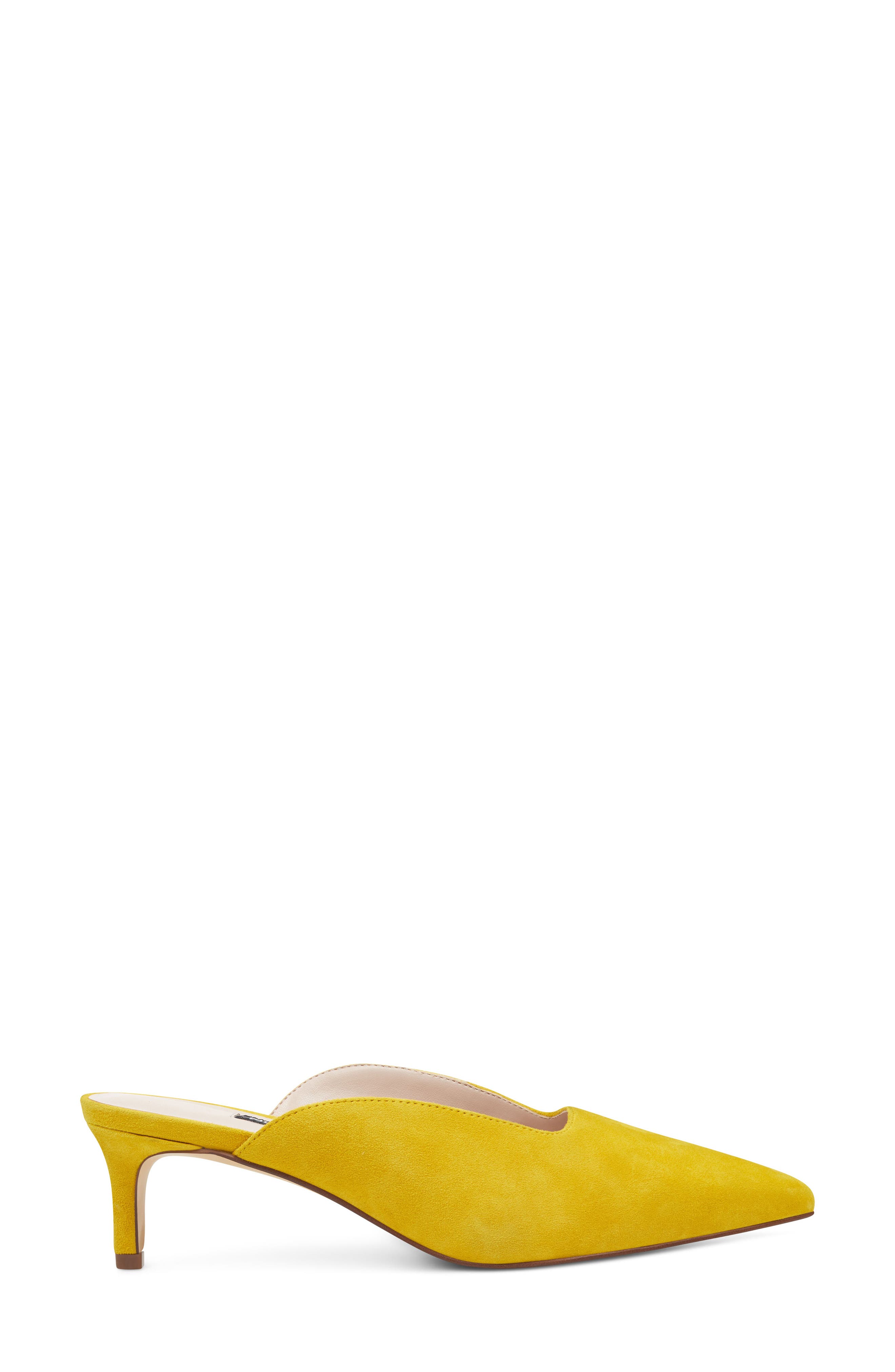 Famille Mule, Alternate, color, CITRINE YELLOW SUEDE