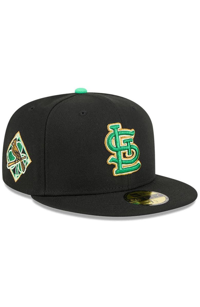 New Era Men's New Era  Black St. Louis Cardinals 2026 St. Patrick's Day 59FIFTY Fitted Hat, Main, color, Black