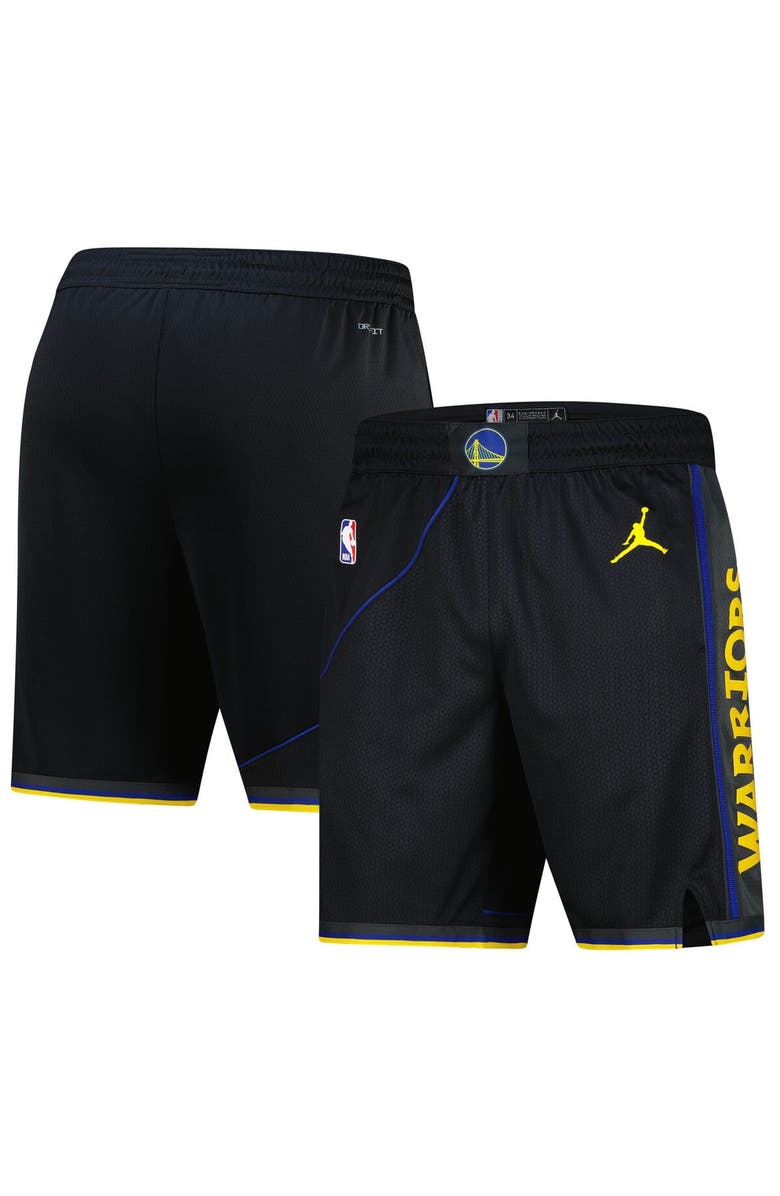 Jordan Brand Men's Jordan Brand Black Golden State Warriors 2024/25 Statement Edition Swingman Performance Shorts, Alternate, color, 
