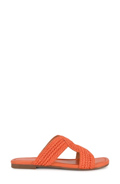 Nine West Quara Slide Sandal In Orange