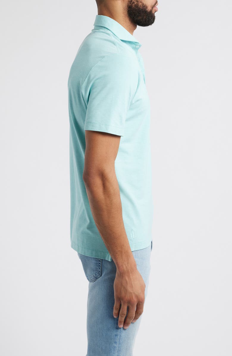 johnnie-O Idris Top Shelf Heathered Polo, Alternate, color, Green Grass