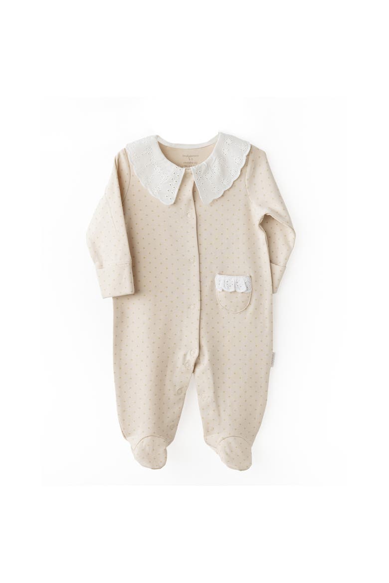 Lace Petal Romper, Main, color, Beige