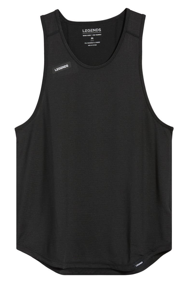 Enzo Performance Tank, Alternate, color, BLACK