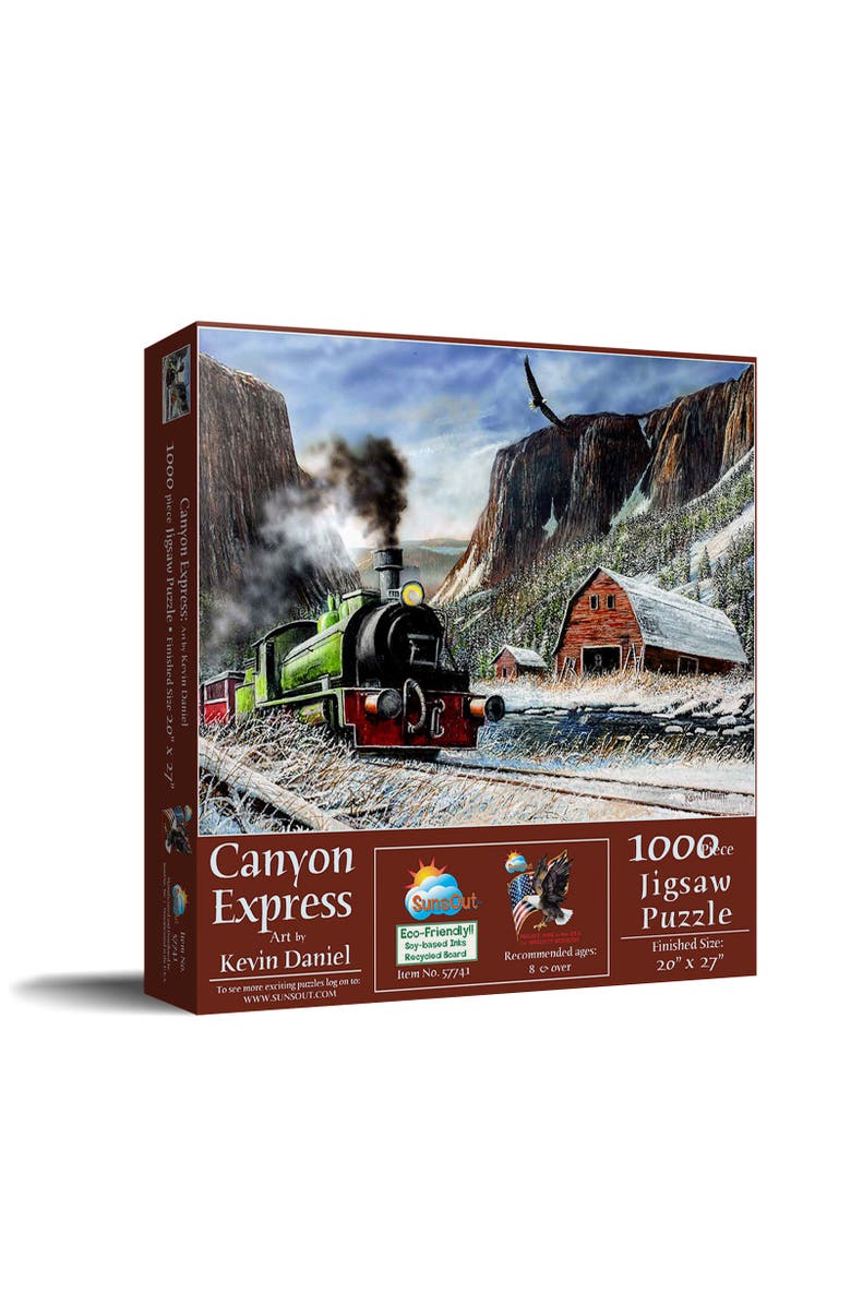 Sunsout Canyon Express 1000 piece Jigsaw Puzzle for Adults, Main, color, Multicolor