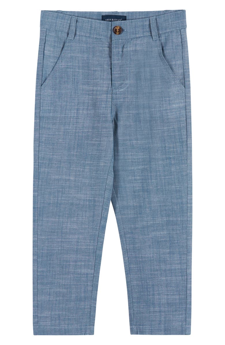 Andy & Evan Plaid Shirt, Bow Tie, Vest & Pants Set, Alternate, color, 