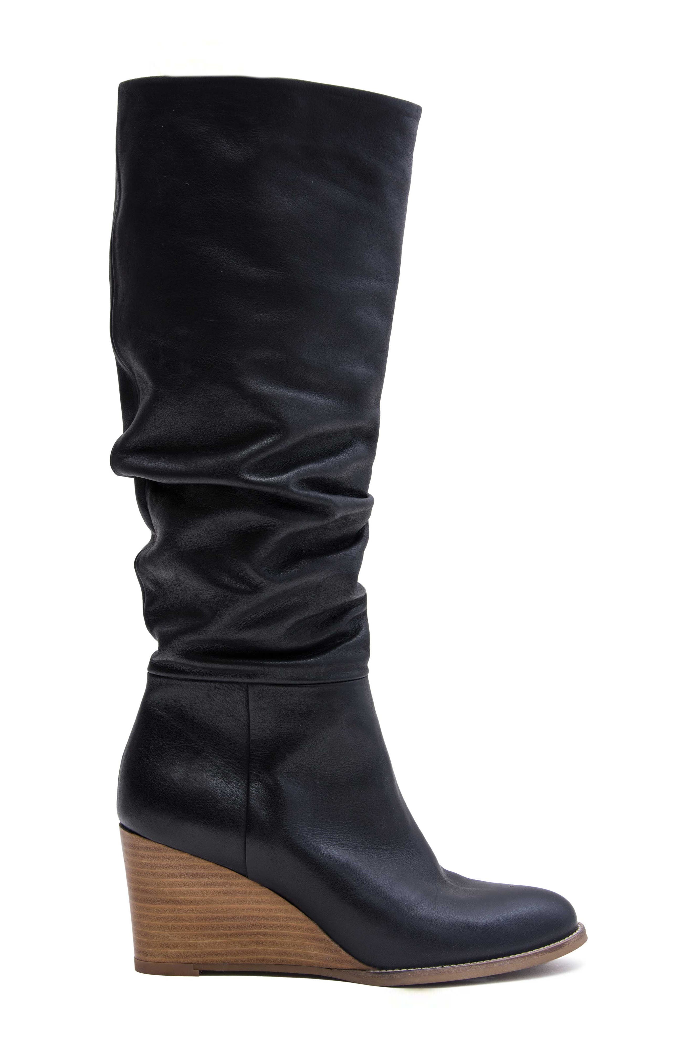 André Assous Saffi Slouch Wedge Boot, Alternate, color, 