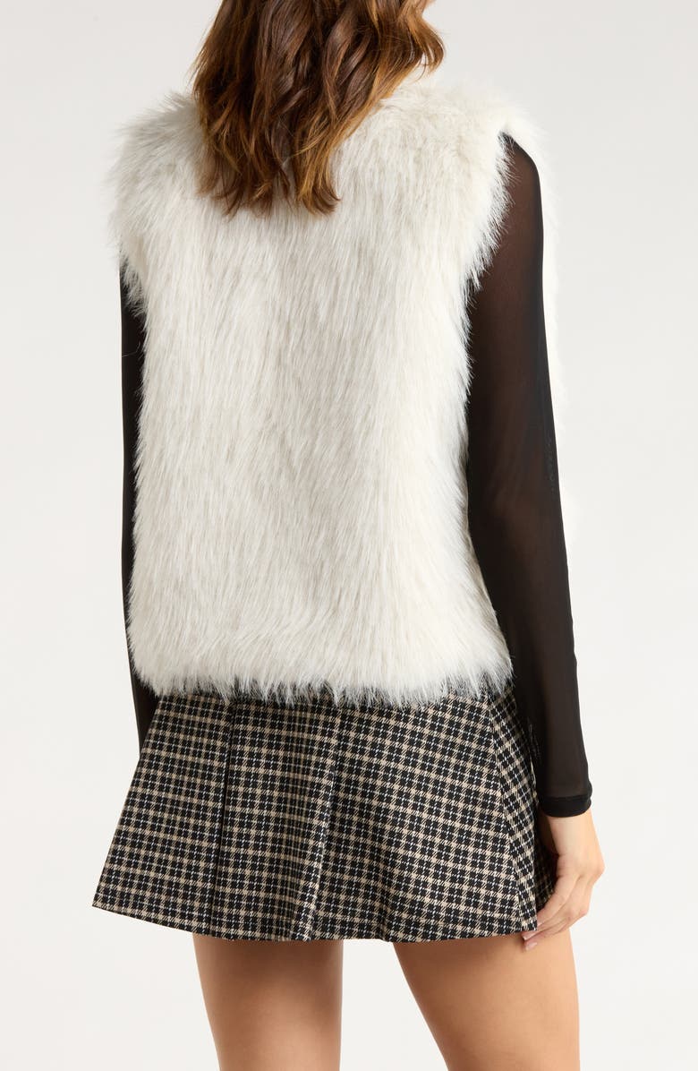Sanctuary Faux Fur Vest, Alternate, color, Champagne