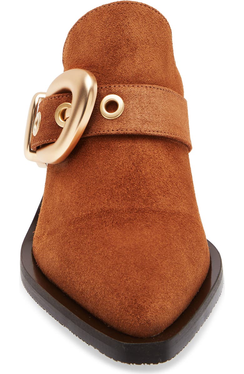 Stuart Weitzman Maven Western Mule, Alternate, color, Doe/ Dark Brown