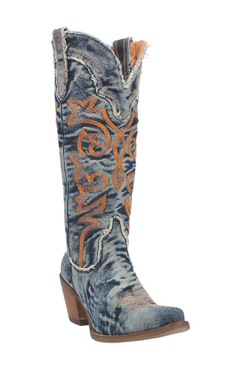 Texas Tornado Knee High Western Boot (Women)