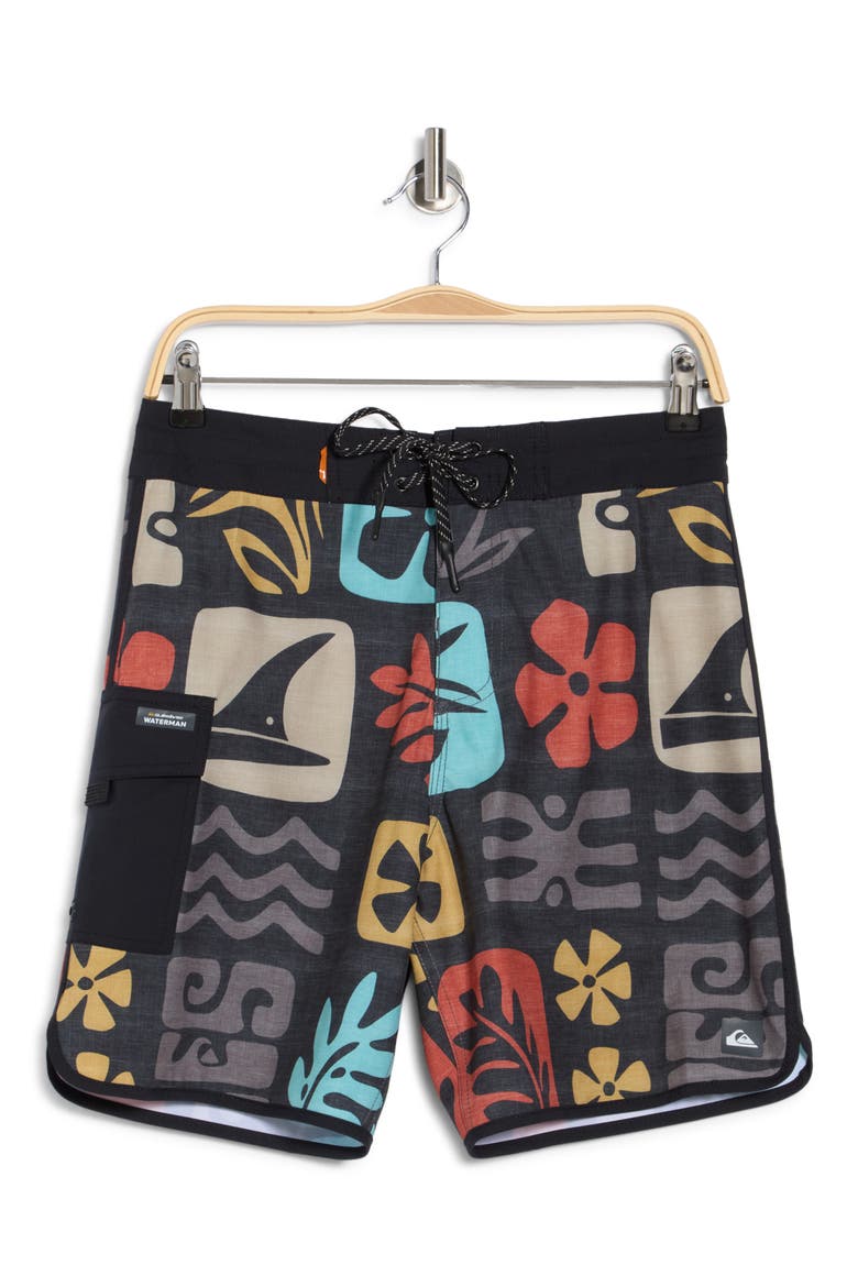 Dunes Swim Shorts, Alternate, color, BLACK