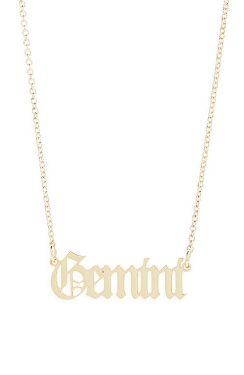 Zodiac Pendant Necklace