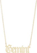 THE SIS KISS Zodiac Pendant Necklace