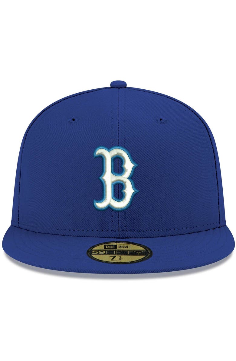 New Era Men's New Era Royal Boston Red Sox White Logo 59FIFTY Fitted Hat, Alternate, color, Royal
