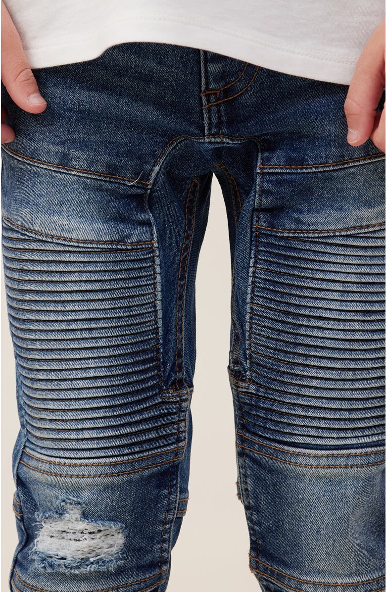 Cotton On Kids Kid's Skinny Fit Moto Jean, Alternate, color, 