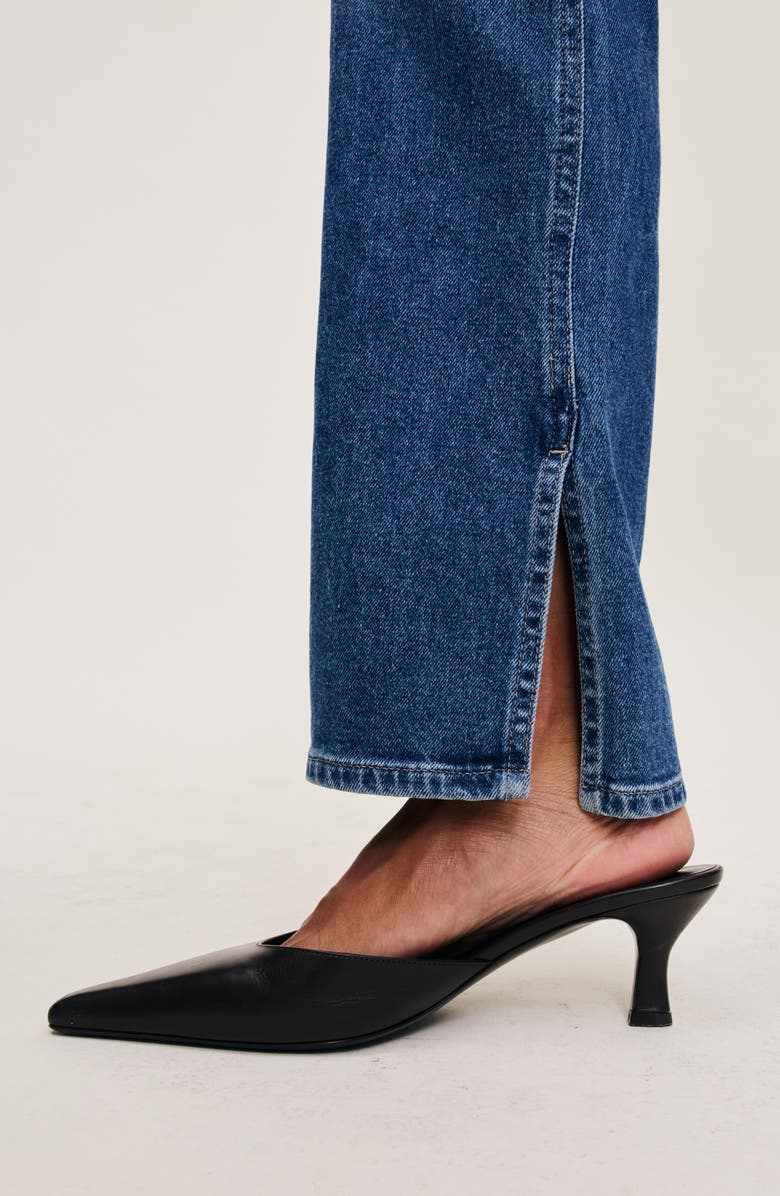 DL1961 Patti Side Slit Straight Leg High Rise Jeans, Alternate, color, 