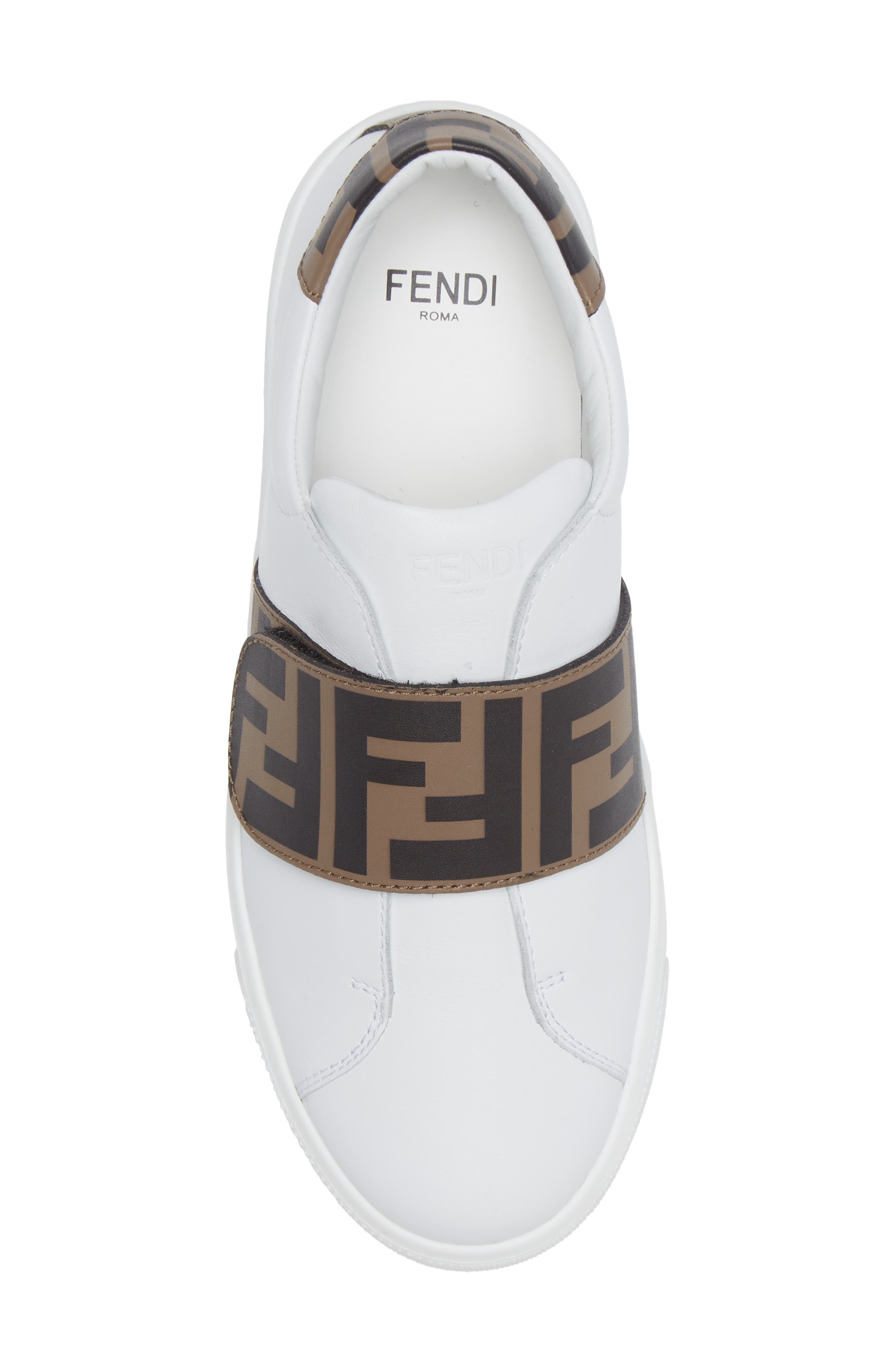 Kids' FF Logo Low Top Sneaker, Alternate, color, F0C1A WHITE
