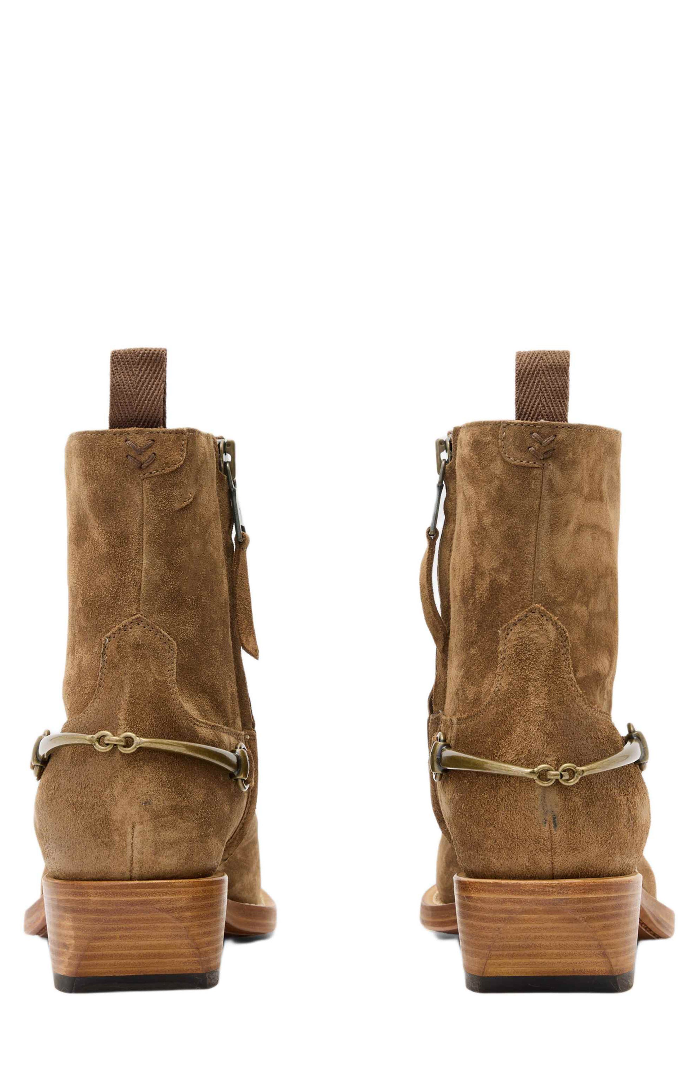 John Varvatos Walker Bit Boot, Alternate, color, Rye