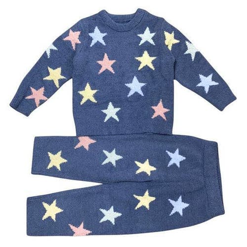 Lola + The Boys Baby You're a Star Fuzzy Set in Blue  product