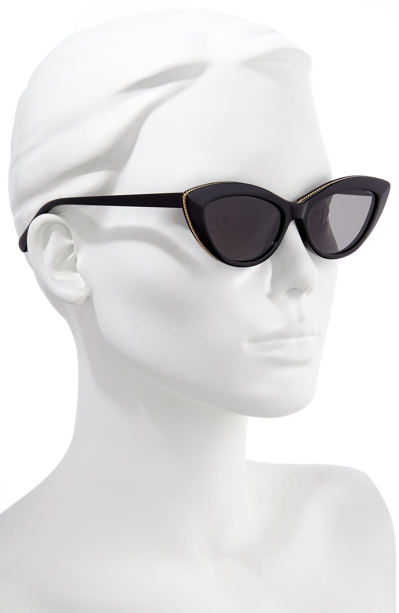 Stella McCartney 52mm Cat Eye Sunglasses, Alternate, color,