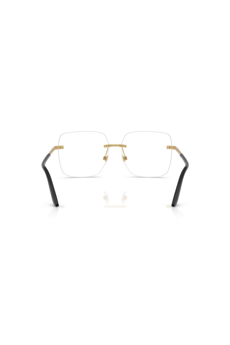 57mm Square optical glasses, Alternate, color, Gold