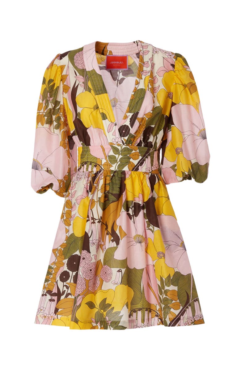 La DoubleJ Margherita Dress Big Flower Rose Pink, Alternate, color,