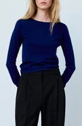 MANGO Fitted Boat Neck Sweater