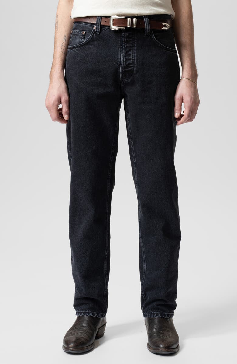 Nudie Jeans Rad Rufus Regular Fit Jeans, Main, color, Black Vintage