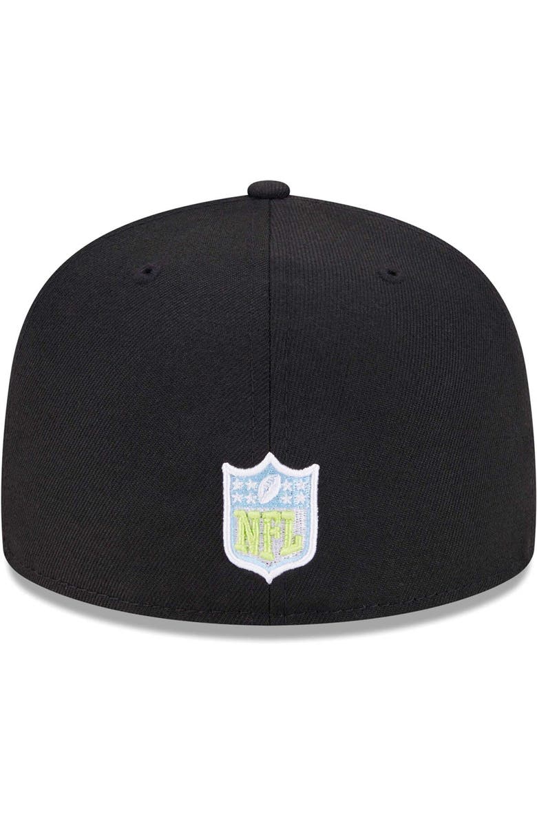 New Era Men's New Era Black Las Vegas Raiders Multi 59FIFTY Fitted Hat, Alternate, color,