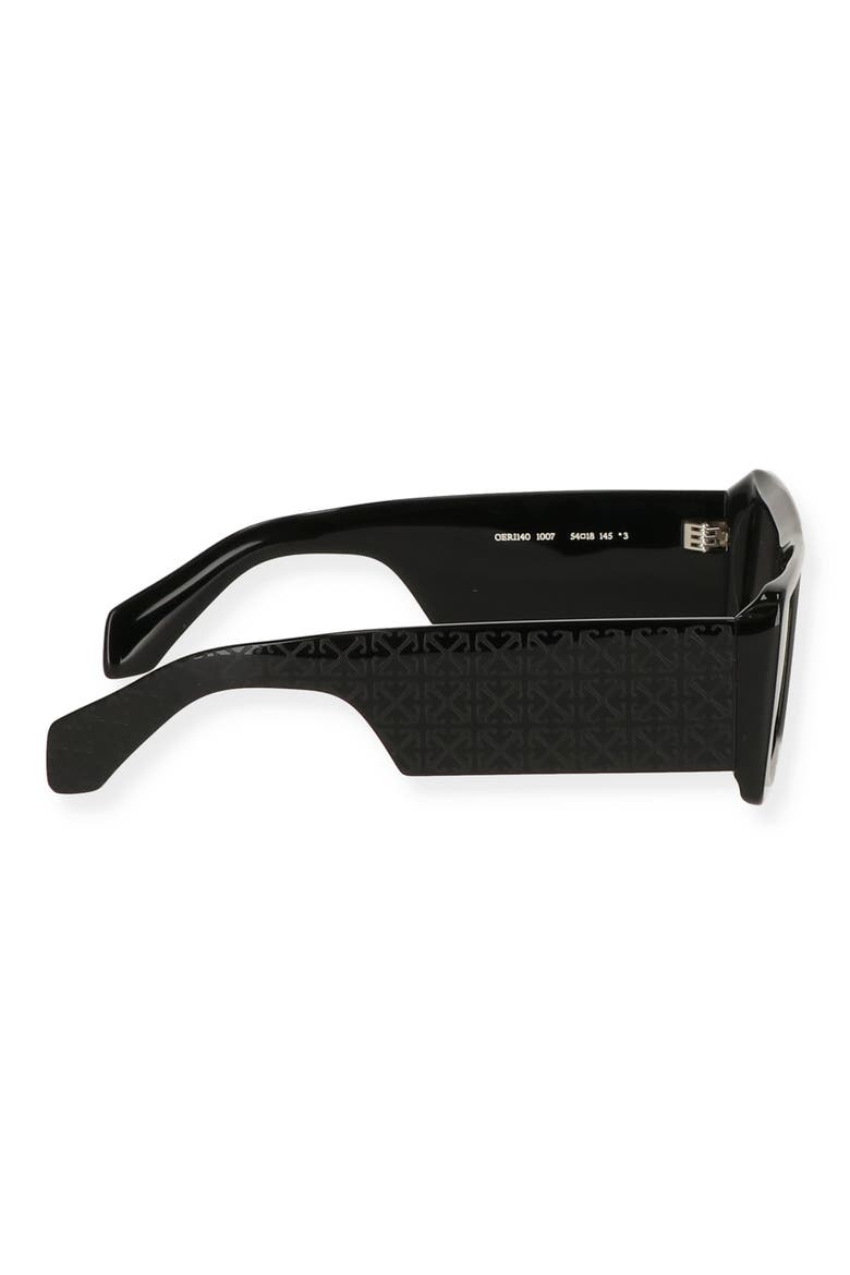 Troy 55mm Square Sunglasses, Alternate, color, BLACK DARK GREY