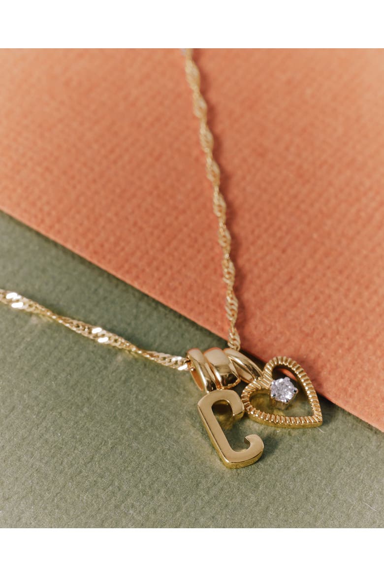 Heart Diamond Pendant Necklace, Alternate, color, Heart