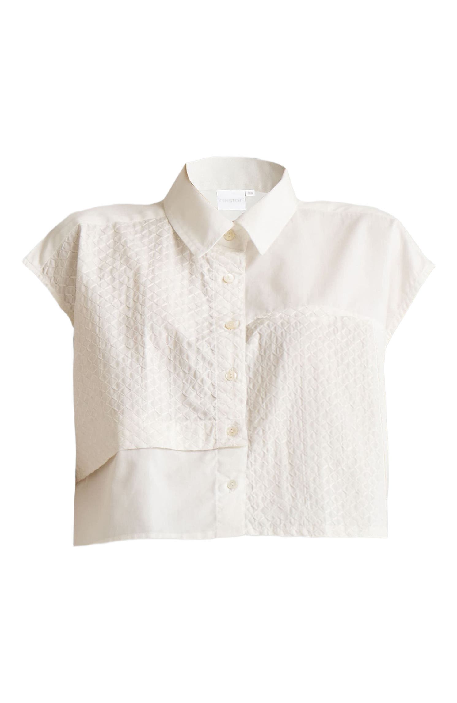 Embroidered Panel Crop Top - image 2