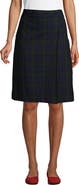 Lands' End School Uniform Young  Plaid A-line Skirt Below the Knee